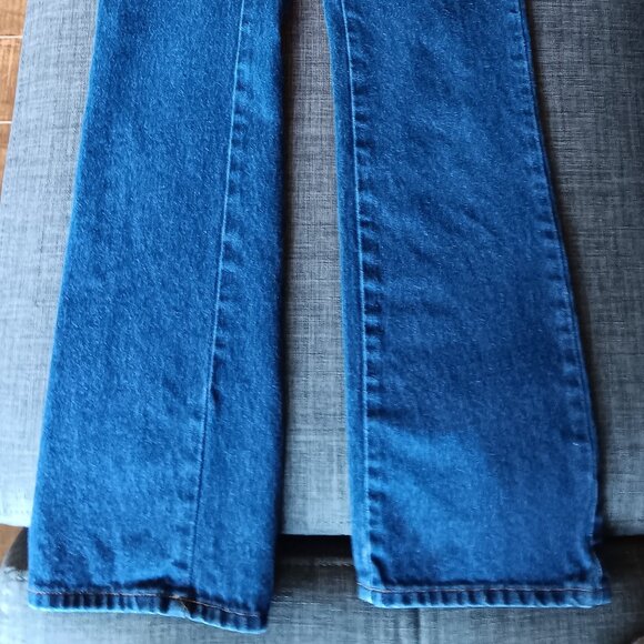 Vintage Hollywood High Rise Jeans 1990s Dark Wash Denim - Picture 2 of 8